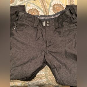 Y2k Vintage Snowboard Grey Denim Look Snowboard Pants